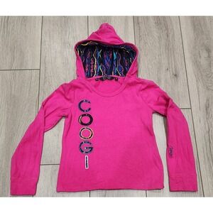 Coogi Kids Hot Pink Long Sleeve Hoodie Pullover Girls‎ Size 6X Hooded Top